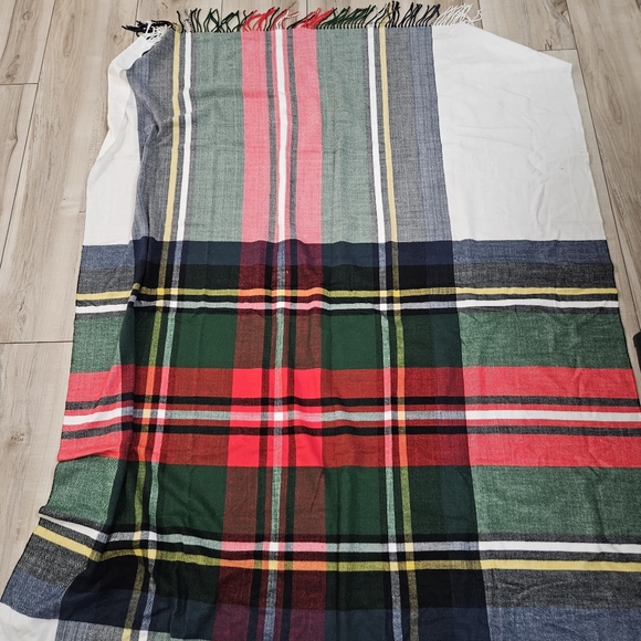 Plaid Throw Blanket - Indigo - Picture 3 of 6